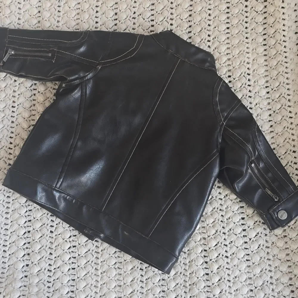 Kenneth Cole Reaction | Kids Black Faux Leather Jacket